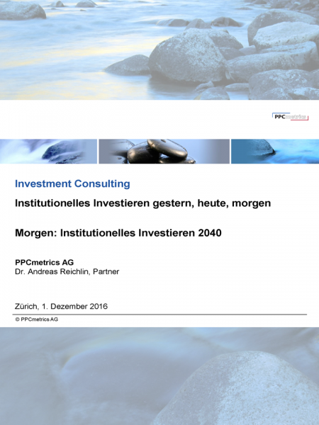 Morgen: Institutionelles Investieren 2040